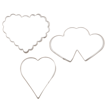 Cookie Cutter Hearts - set of 3 pcs.