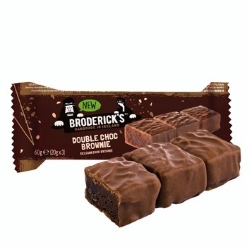 Broderick's Cake Bar Brownie Chocolate Coating Minikuchenriegel 60 g