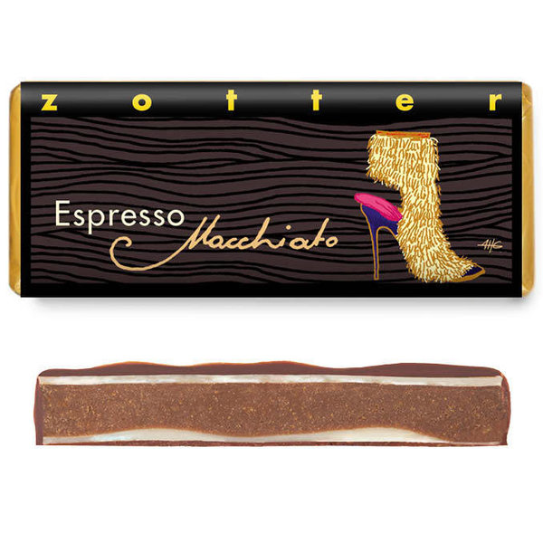 Zotter Handgeschöpfte Schokolade Espresso "Macchiato" 70 g