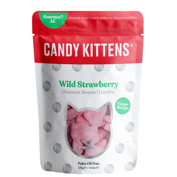 Candy Kittens Fruchtgummi Wild Strawberry vegan 125 g