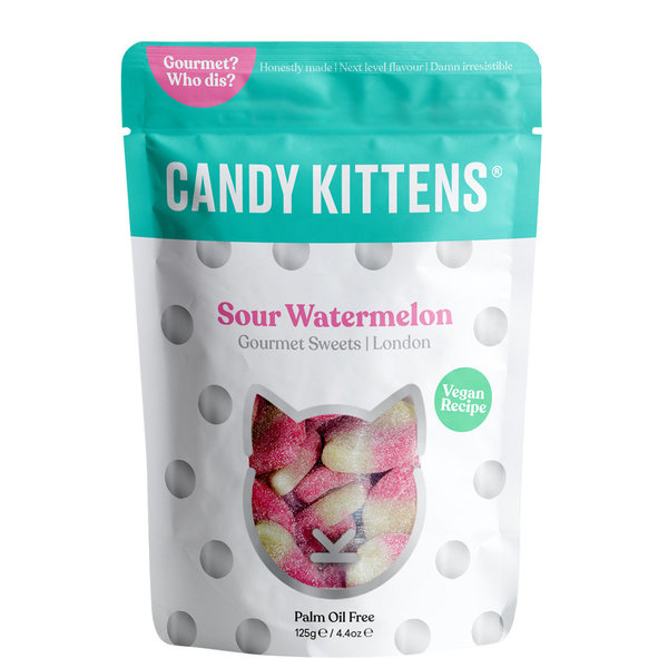 Candy Kittens Fruchtgummi Sour Watermelon vegan 125 g