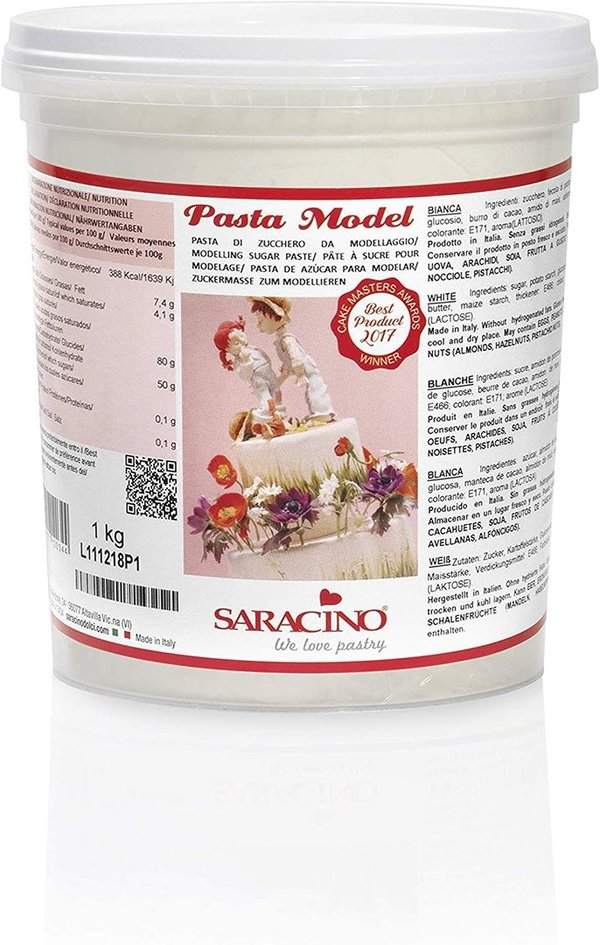 Saracino Pasta Model Modellierpaste weiß 1 kg