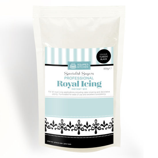 Squires Kitchen Professional Royal Icing Mix Tuxedo black 500g
