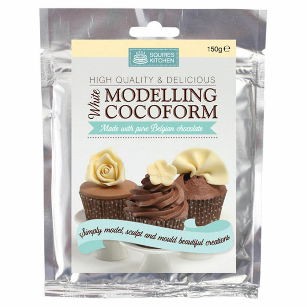 Squires Kitchen Cocoform Modellierschokolade weiß 150g